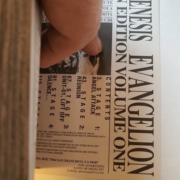 Neon Genesis Evangelion Vol. 1, Sadamoto, Yoshiyuki, VGC Manga Book Volume One - Picture 7 of 7